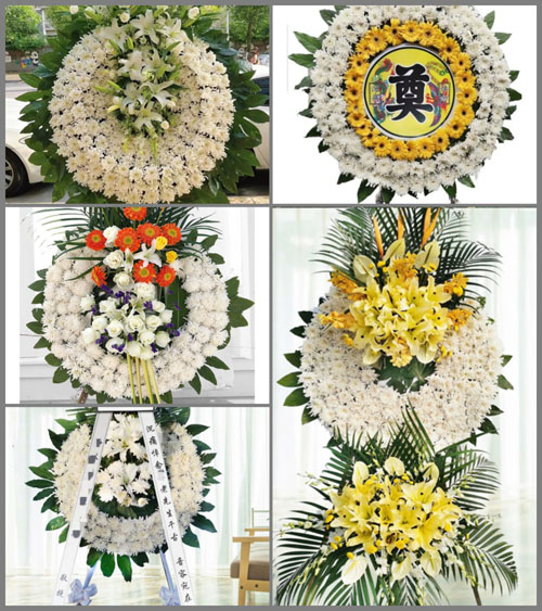 湖北襄阳市谷城县石花镇彭家岭村花圈速递